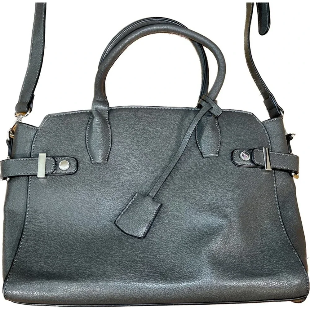 Charming Charlie | Gray Vegan Leather Tote